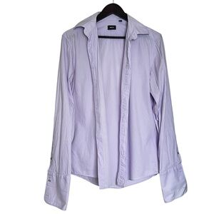Mexx Men’s Button Up Lilac/Purple Dress Shirt 100% Cotton- Size Medium